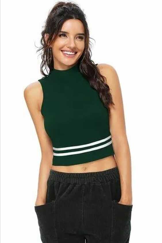 Female Imported Sleeveless Ladies Crop Top at Rs 139/piece in ...