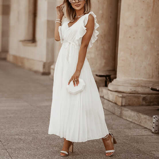 Finelylove Casual Maxi Dress Semi Formal Dresses For Woman A-line ...