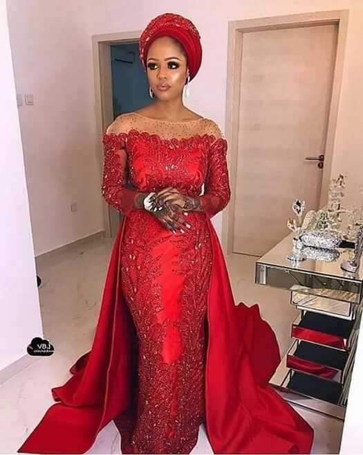 Floor Length African Prom Dress,long Red Women Party Dress With ...