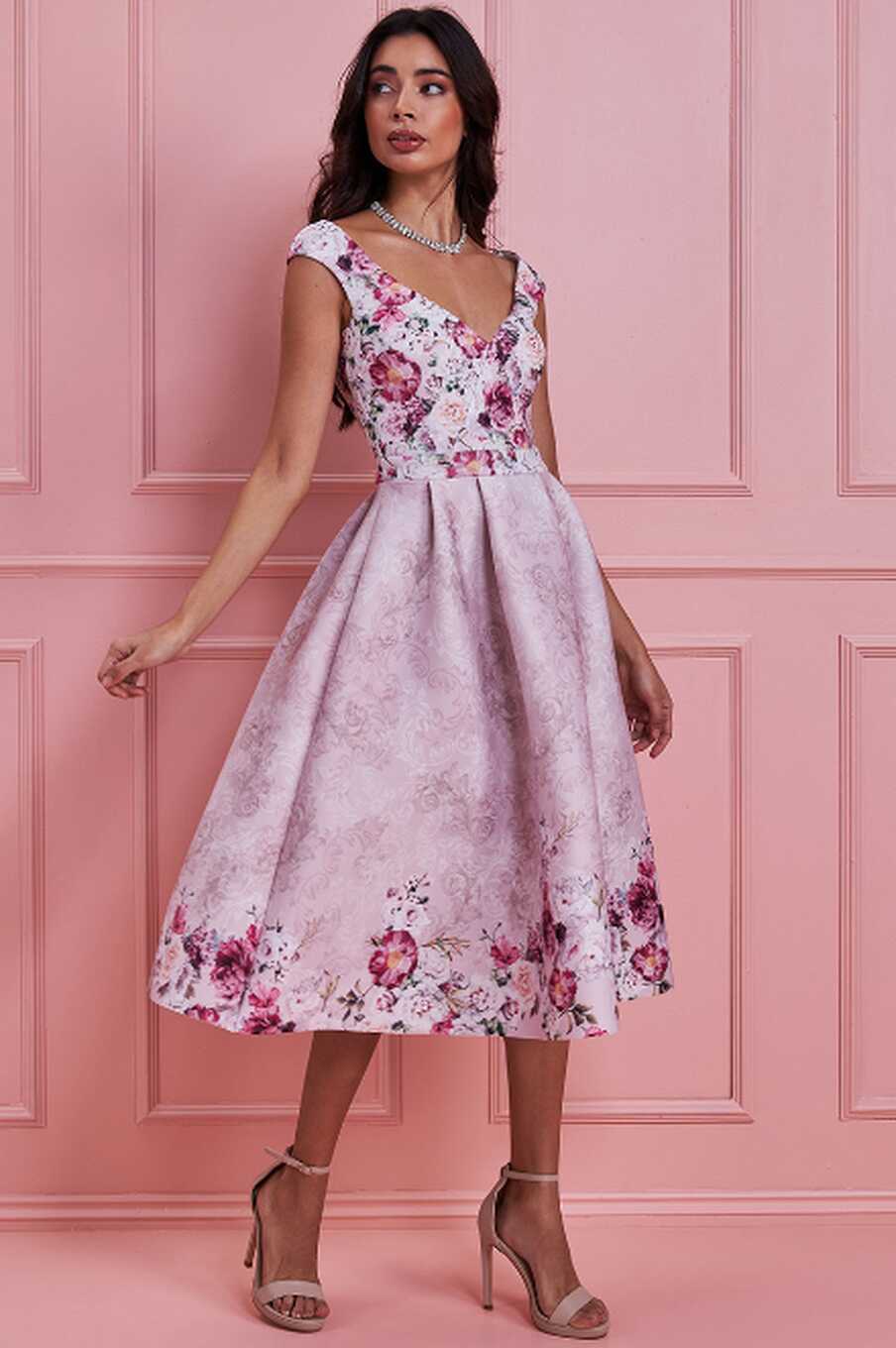 Floral Dress (Blush-Size 12) Wedding Guest, Races, Formal Event ...