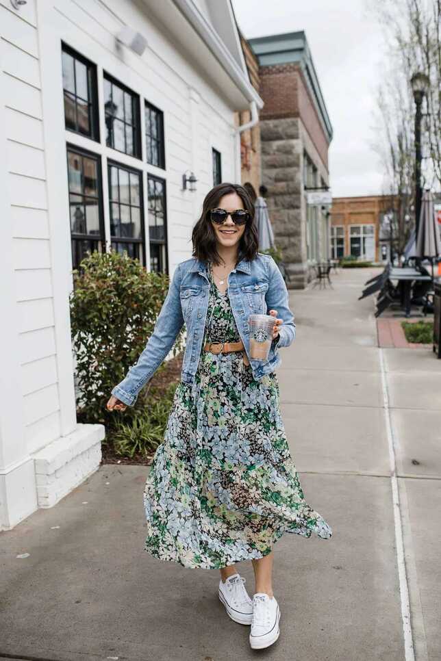 Floral Dress Styled Two Ways For Summer - an indigo day