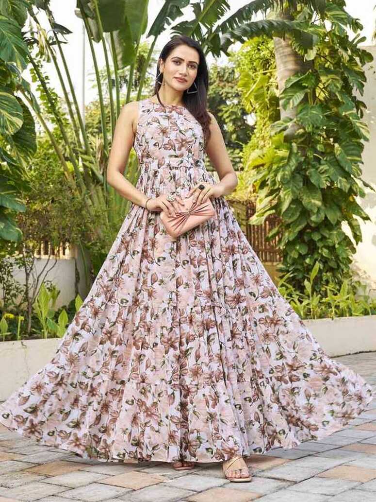 Floral Gown - Buy Floral Gown online in India