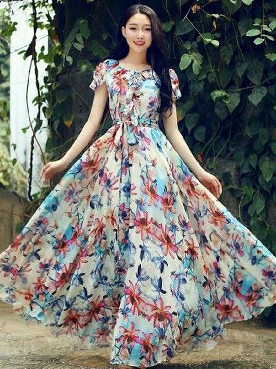 Floral dress | Fashion dresses, Gorgeous dresses, Beautiful maxi ...