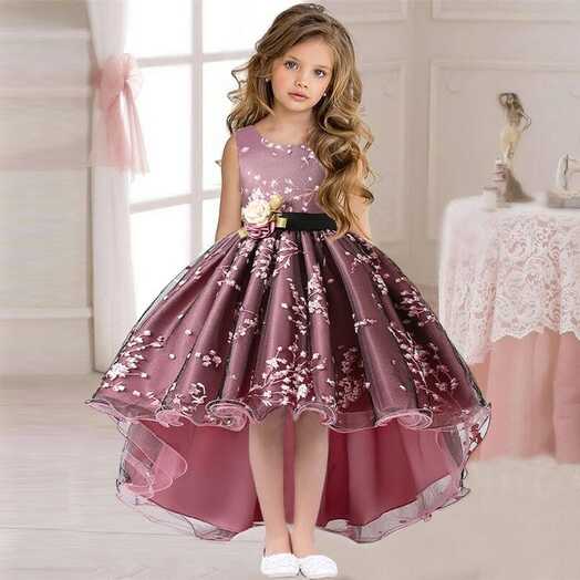 Flower Girl Dress Kids Formal Birthday Party Dresses Size 3 4 5 6 ...