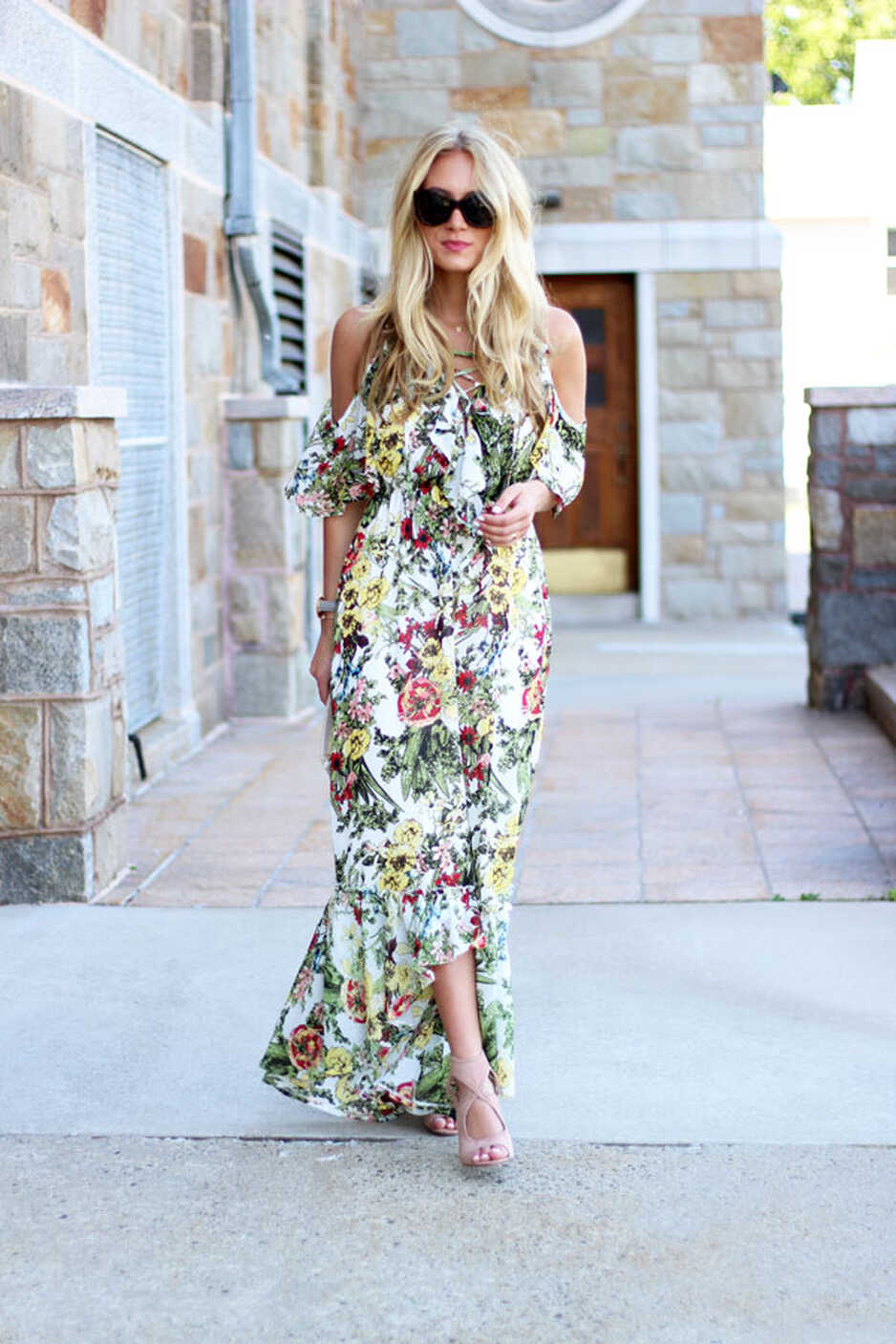 Flowy Floral Maxi Dress - Style Cusp