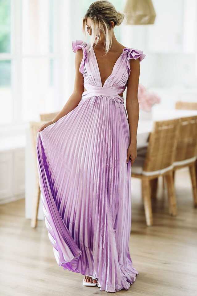 For Keeps Maxi Gown - Lavender