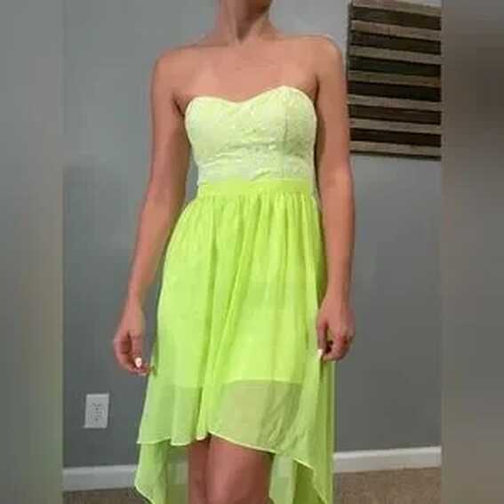 Forever 21 | Dresses | Neon Short Front And Long Back Dress | Poshmark