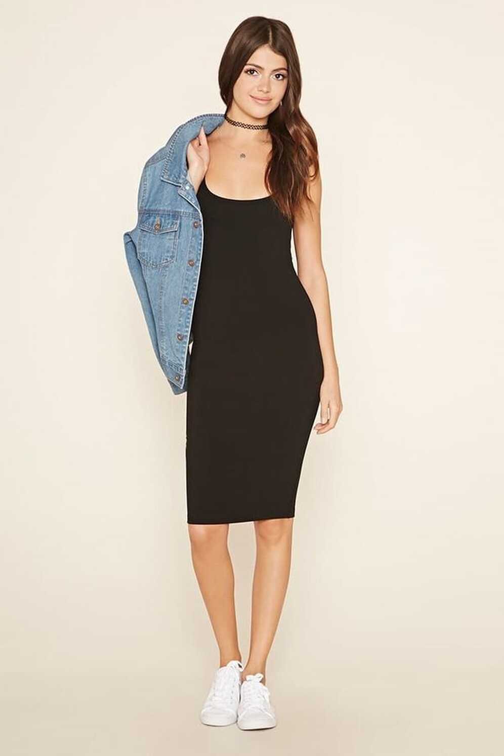 Forever 21 Bodycon Midi Dress | Midi dress bodycon, Casual dress ...