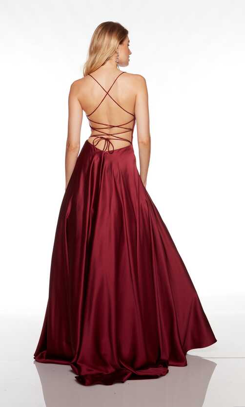 Formal Dress: 1761. Long, Scoop Neck, A-line, Strappy Back | Alyce ...