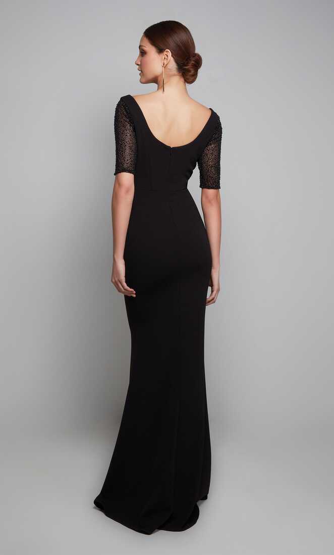 Formal Dress: 27628. Long, Scoop Neck, Straight, Closed Back ...