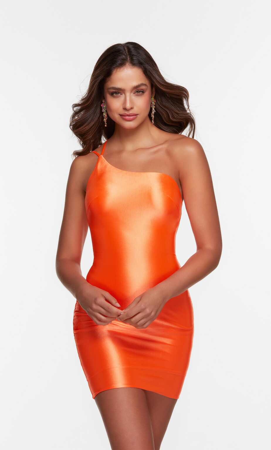 Formal Dress: 4520. Short, One Shoulder, Straight, Closed Back ...