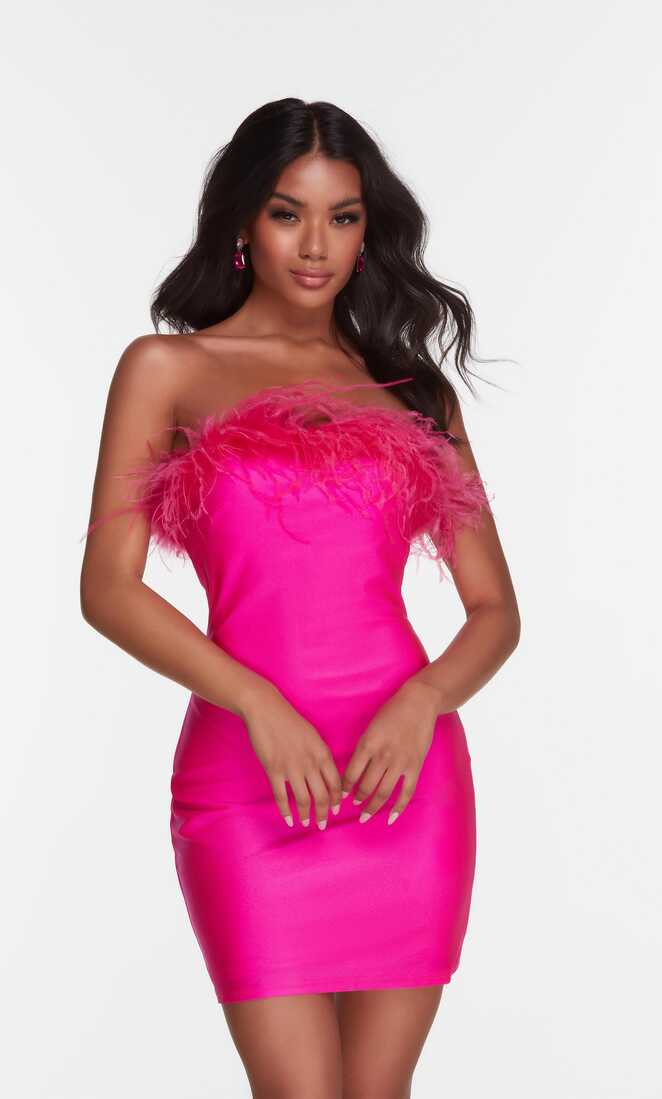 Formal Dress: 4524. Short, Strapless, Straight, Closed Back ...