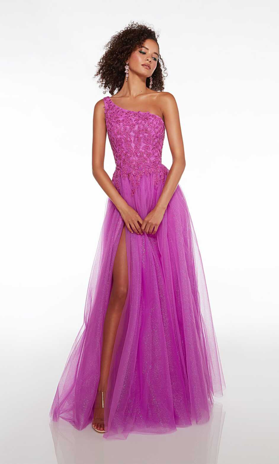 Formal Dress: 61624. Long, One Shoulder, Medium Fullness | Alyce Paris