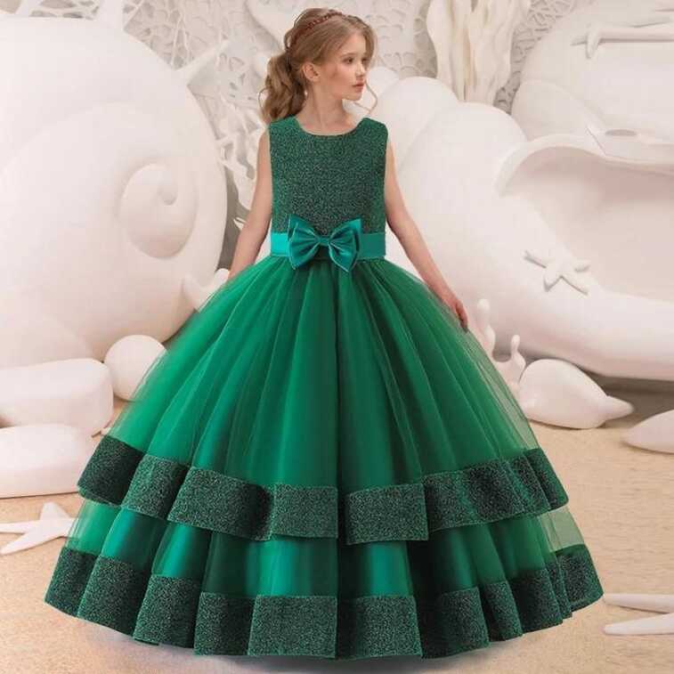 Formal Teen Long Party Dress For Girls Children Costume Princess ...