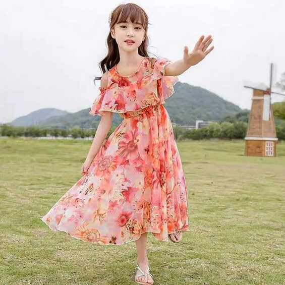 Fsqjgq Baby Girl Clothes Girls Formal Dress Fashion Plus Size ...