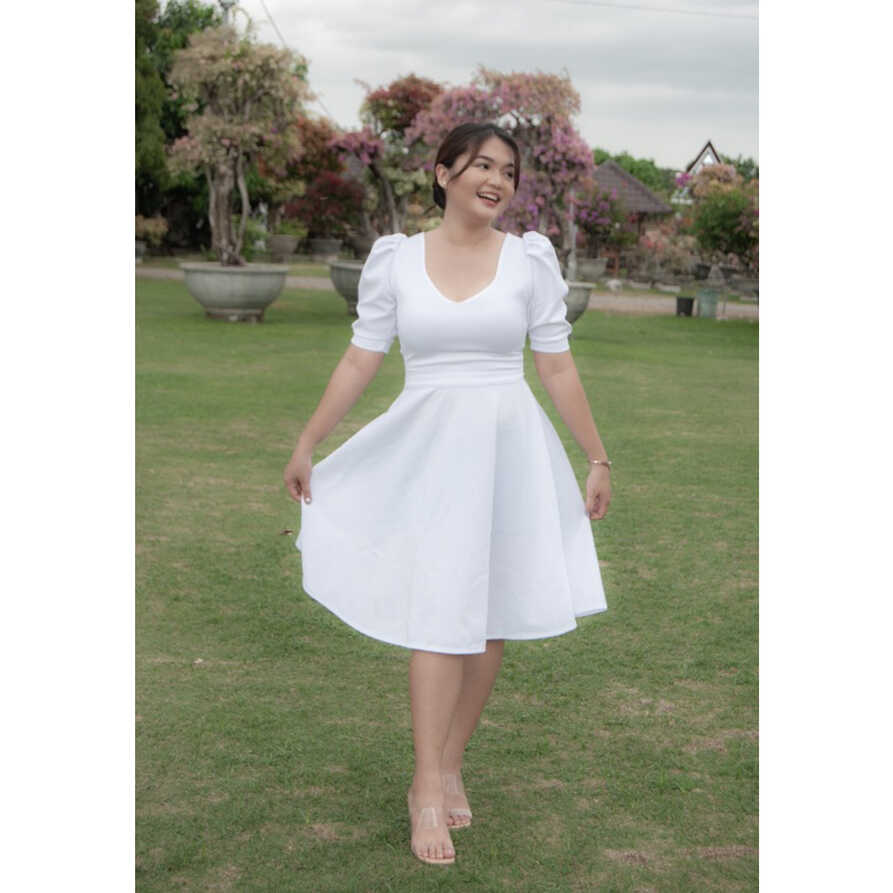 GENEROSE DRESS FORMAL WHITE DRESS | Shopee Philippines