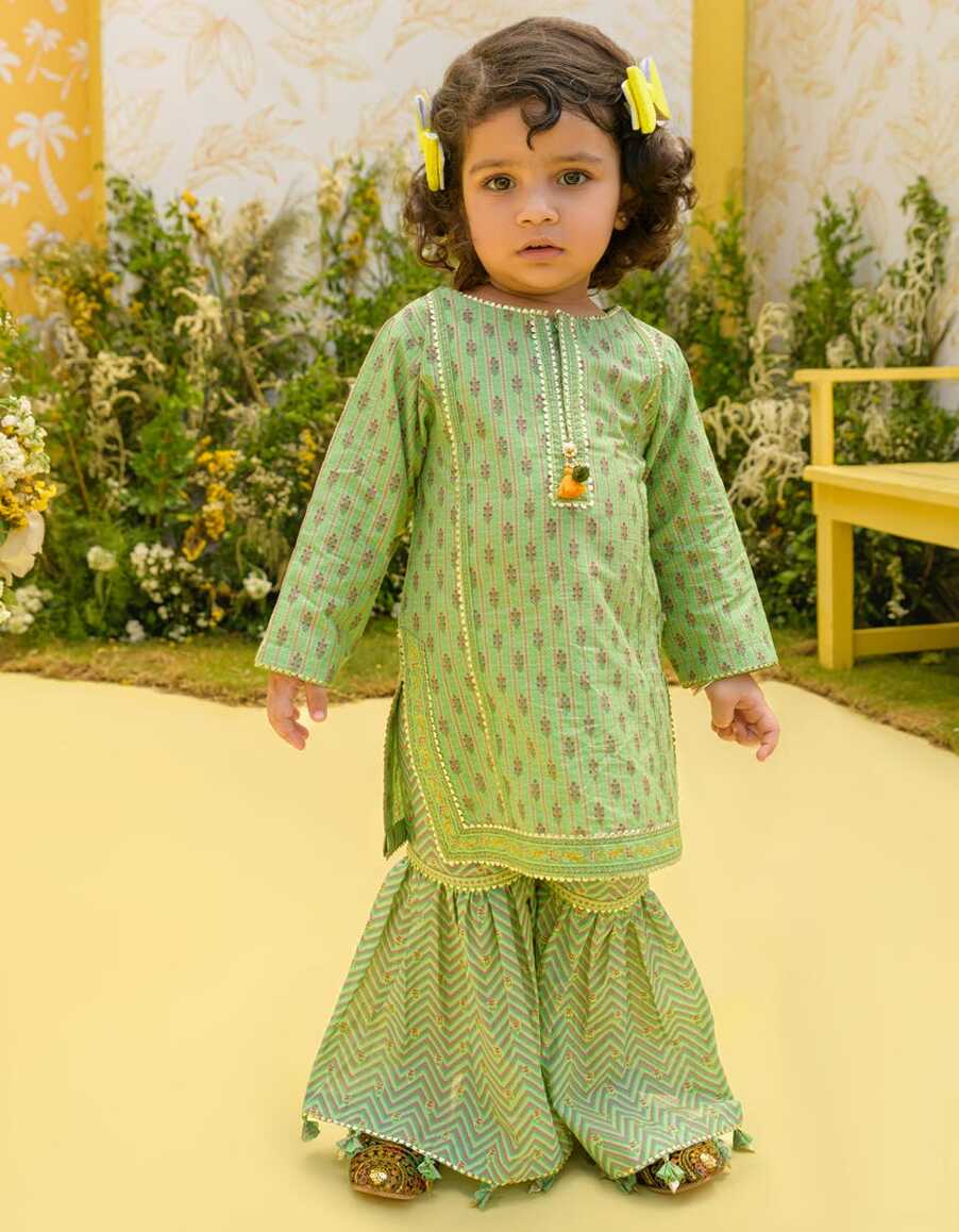 GREEN LAWN KAMEEZ SHALWAR | JIK-S-JK2-23-5634