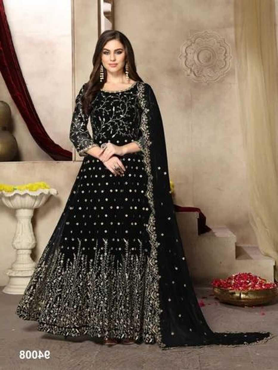 Georgette Embroidered Ladies Fancy Party Wear Gown at Rs 3999 in Surat