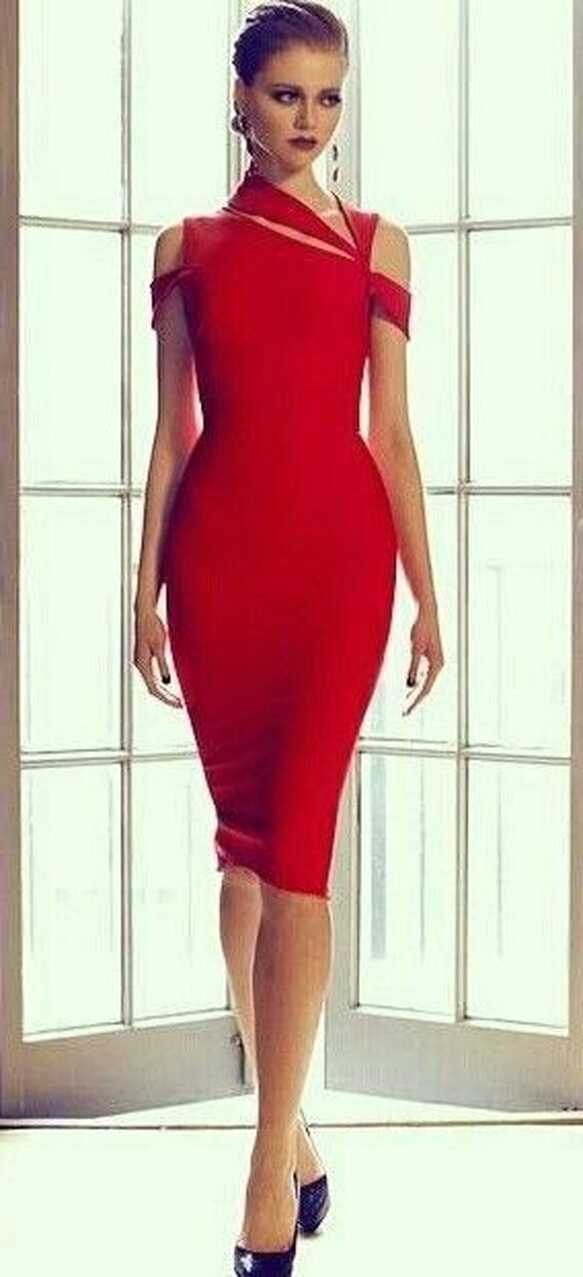 Get superior complexion with the Red cocktail dresses ...