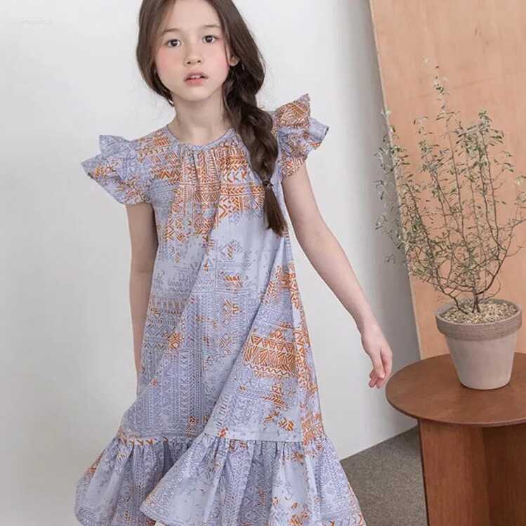 Girl Dresses Girls Age 12 And 13 Years Summer Floral Print Ruffles ...