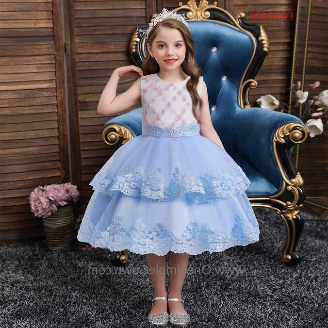 Girl Event Dress Knee Length Ball Gown Princess Dress ...