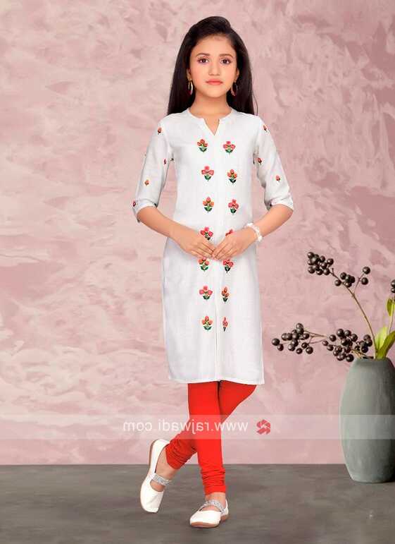 Girls Cotton Kurti Set