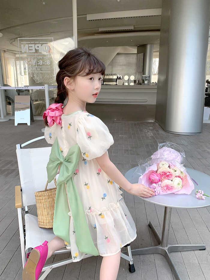 Girls Dress 2023 New Summer Dress Children&#39;s Korean Version Loose ...