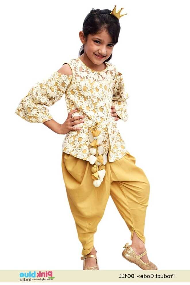 Girls Festival Wear Cute Indo western dress - Baby Ethnic Party Dress