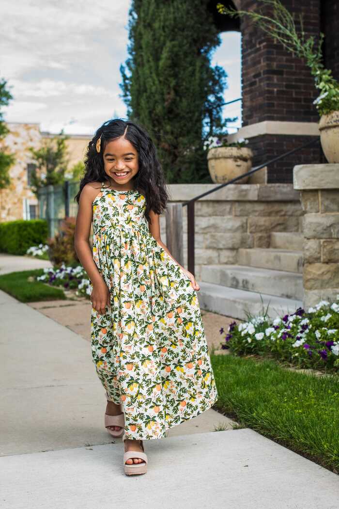 Girls Floral Primavera Maxi Dress summer Maxi Dress girls Dress ...