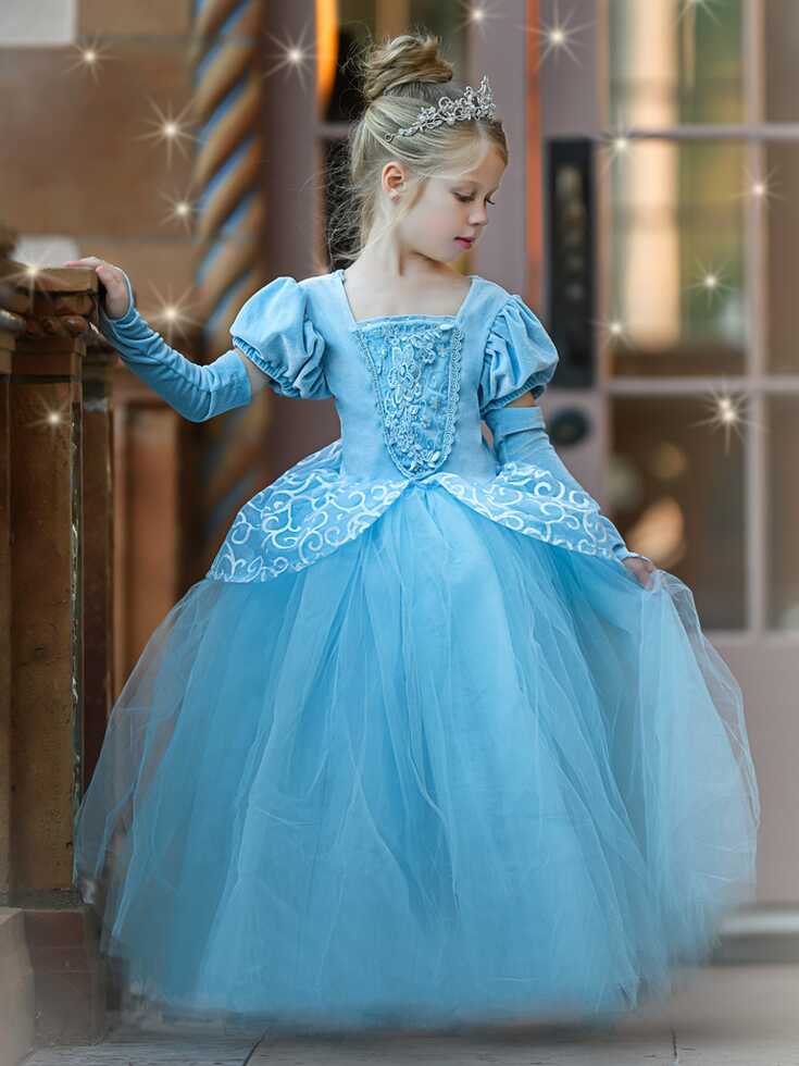 Girls Halloween Costumes | Cinderella Inspired Gown - Mia Belle Girls