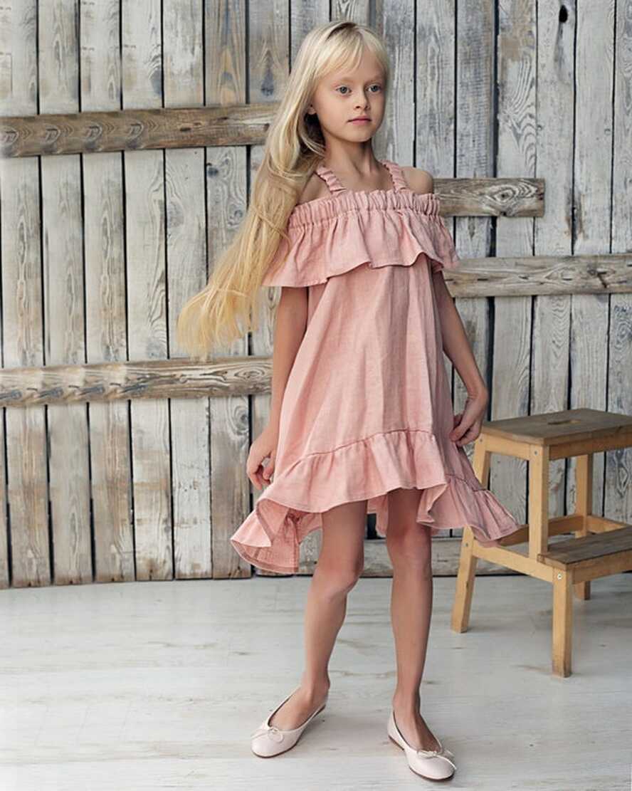 Girls Holiday Dress, Summer Girls Dresses, Linen Dress for Girls ...