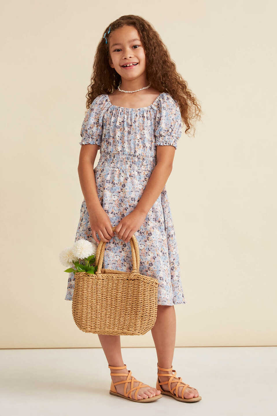 Girls Puff Sleeve Summer Dresses | Cute Girls&#39; Clothes – Hayden Girls