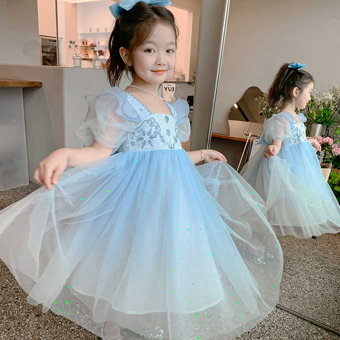 Girls dress 2024 New Style Western Style Baby Summer Dress Girls ...