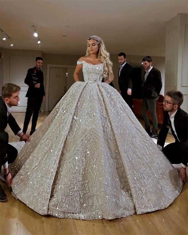 Glitter Wedding Dresses Dress | Glitter Wedding Dress Bridal ...