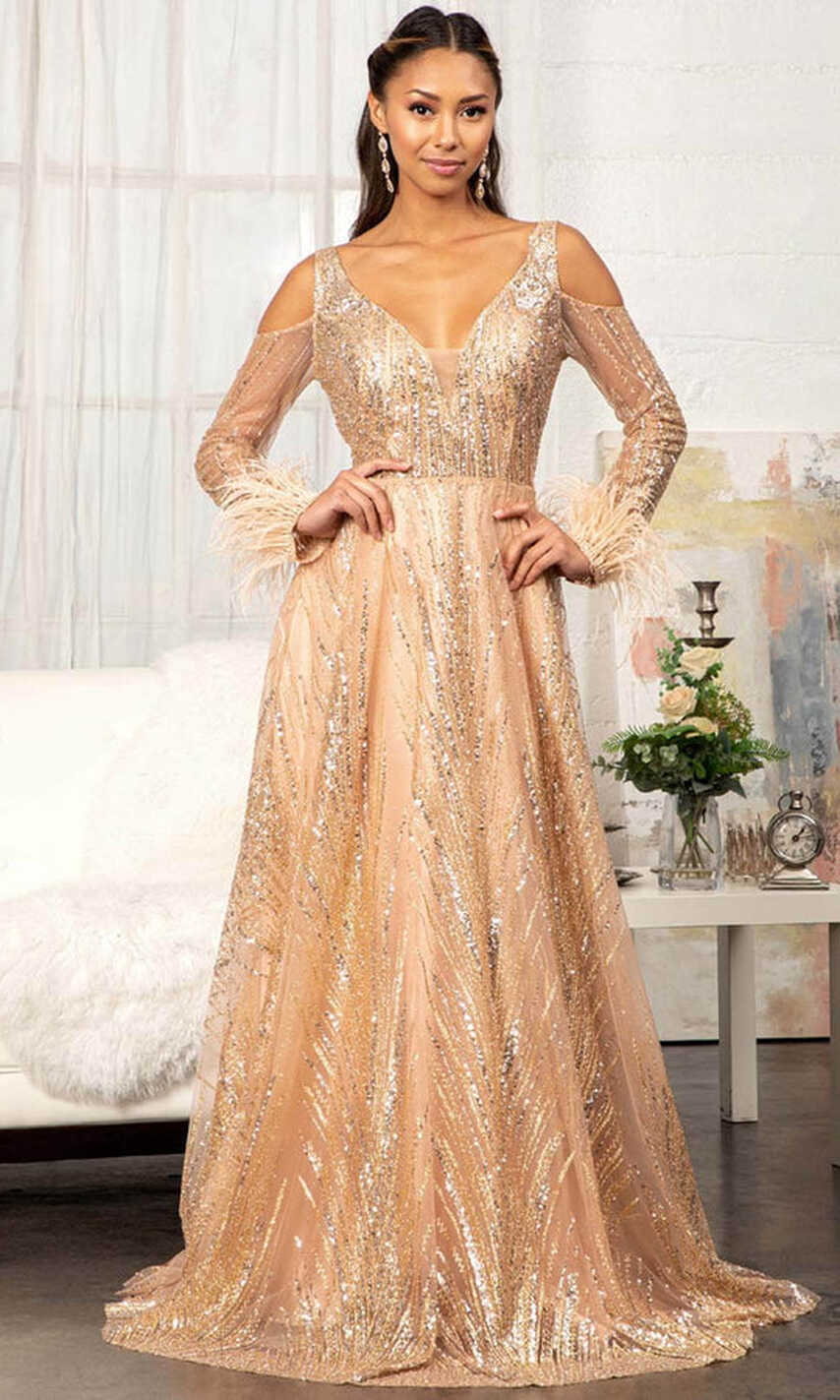 Gold Ball Gowns - Formal Evening Dresses - Couture Candy