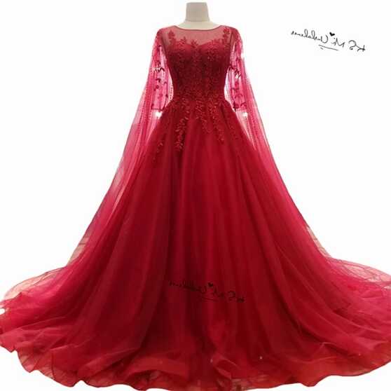 Gorgeous Red Wedding Dresses Lace Vestidos De Noiva Princess ...