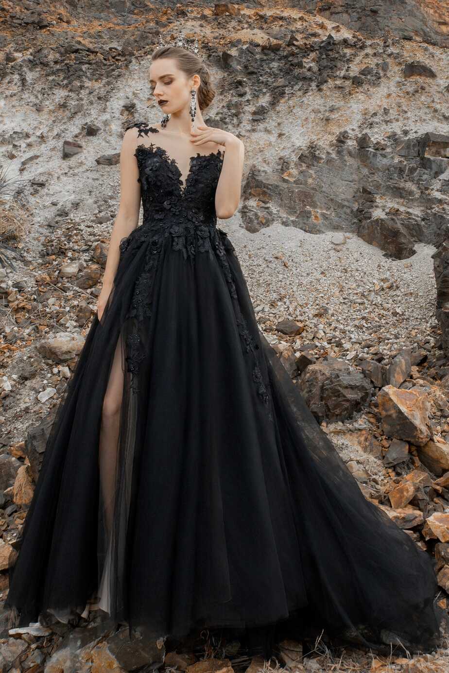 Gothic Black Wedding Dresses – COCOMELODY