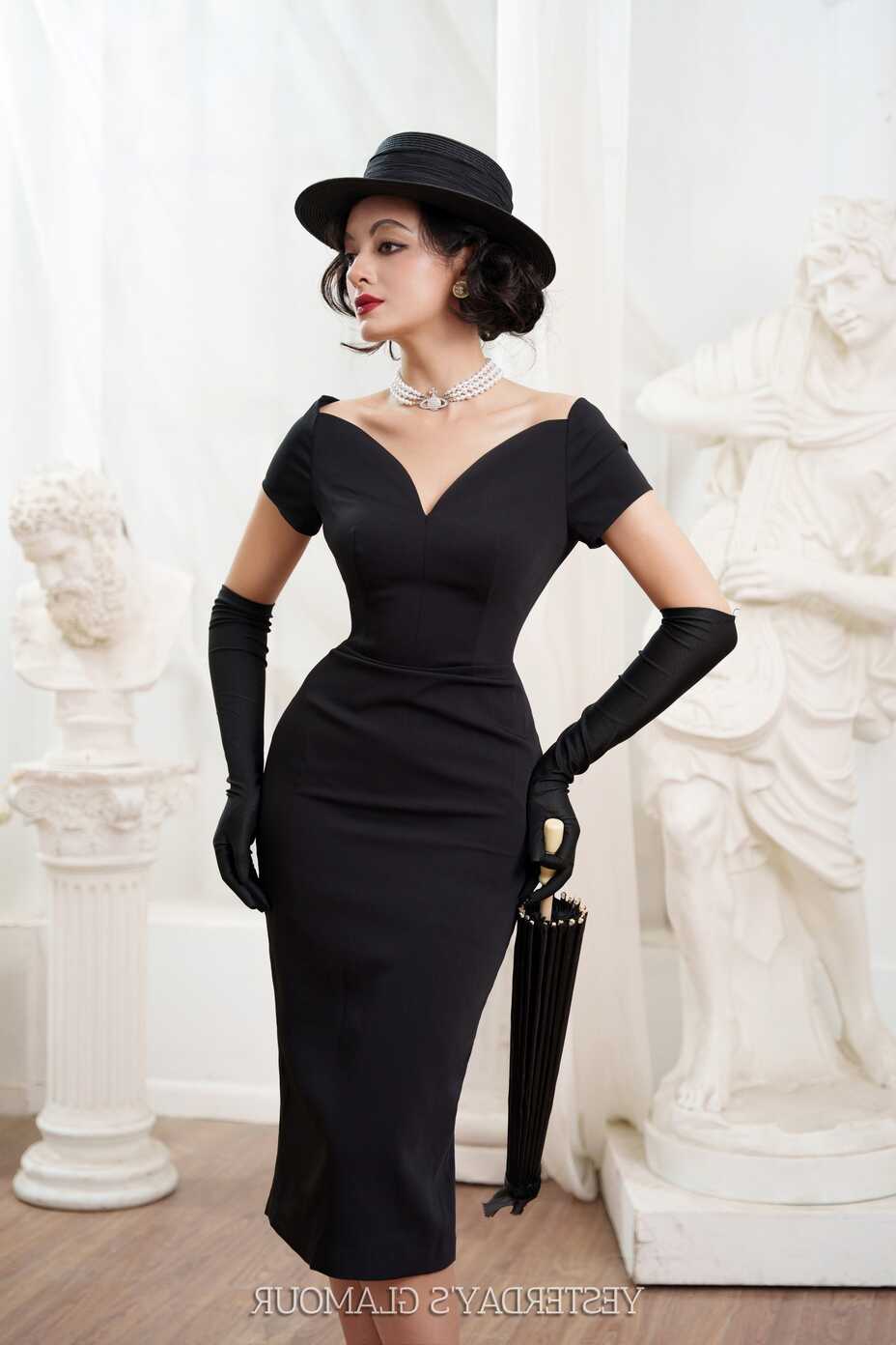 Grace Romantic Sweetheart Neckline Dress Old Hollywood Outfits ...