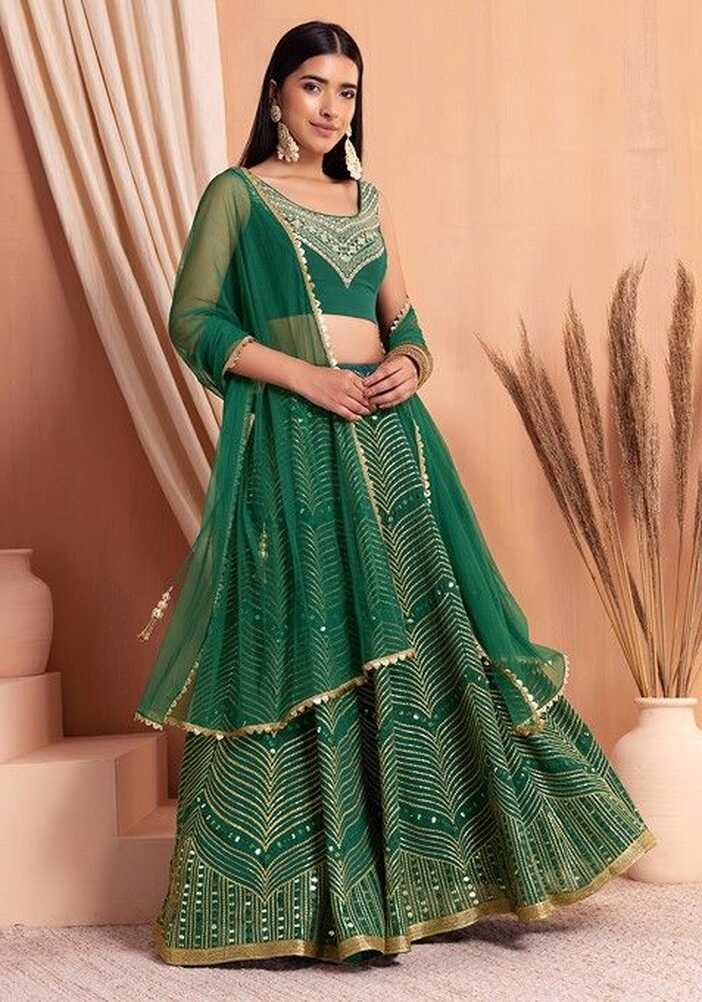 Green Ethnic Wear - Buy Indian Designer Green Ethnic Wear Online ...