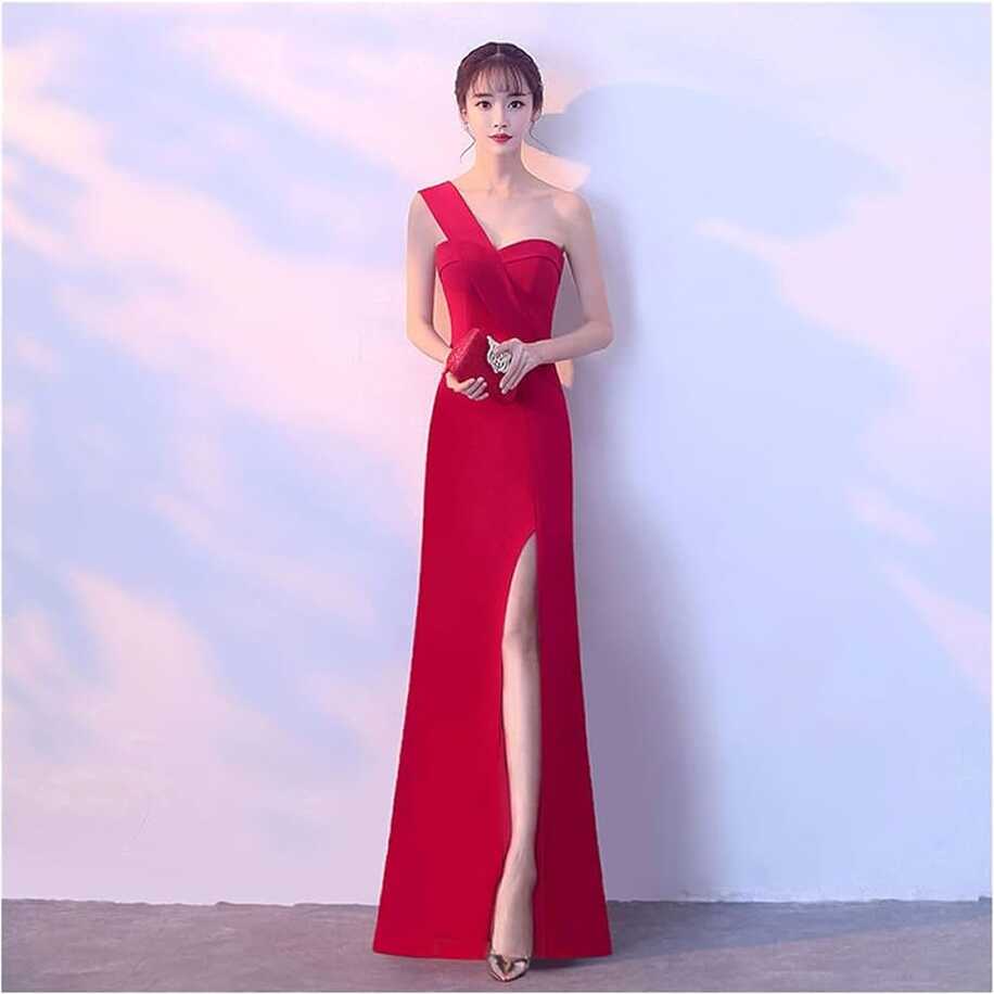 HAKAESR Women&#39;s Dresses Long Section Party Dress New Banquet Dress ...