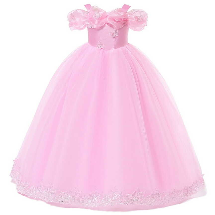 HAWEE Cinderella Princess Dress for Girls, Cinderella Halloween ...