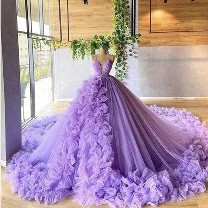 HOOR Elegant Ruffles Ball Gowns at HOOR