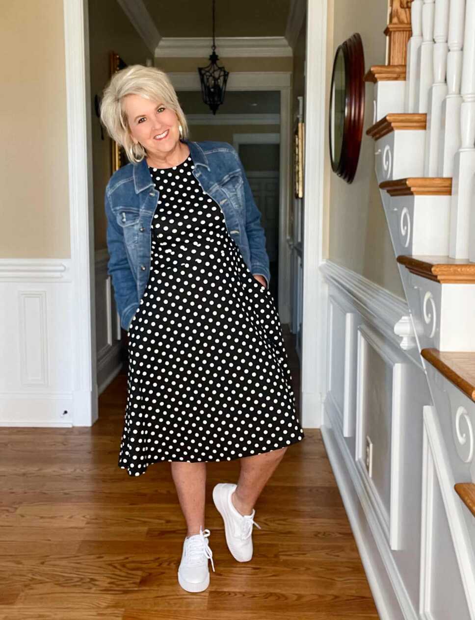 HOW SNEAKERS AND A DENIM JACKET CAN LOOK ADORABLE - 50 IS NOT OLD ...