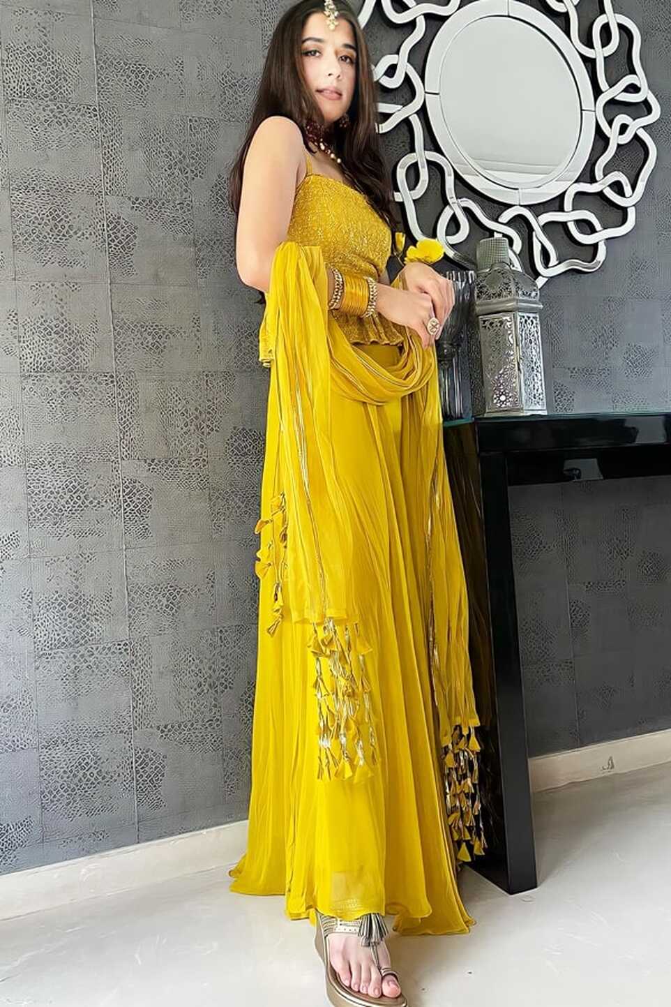 Haldi Ceremony Function Dress For Girl