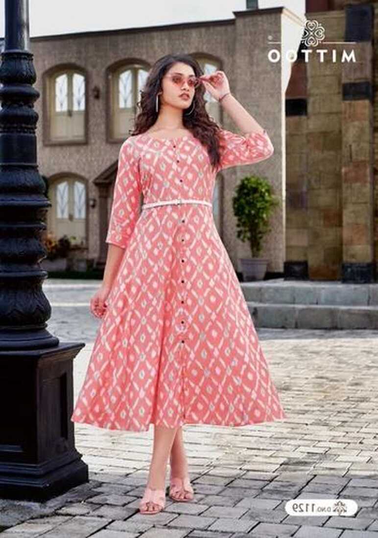 Half Sleeve Ladies Frock Style Designer Kurtis at Rs 595 in Surat ...