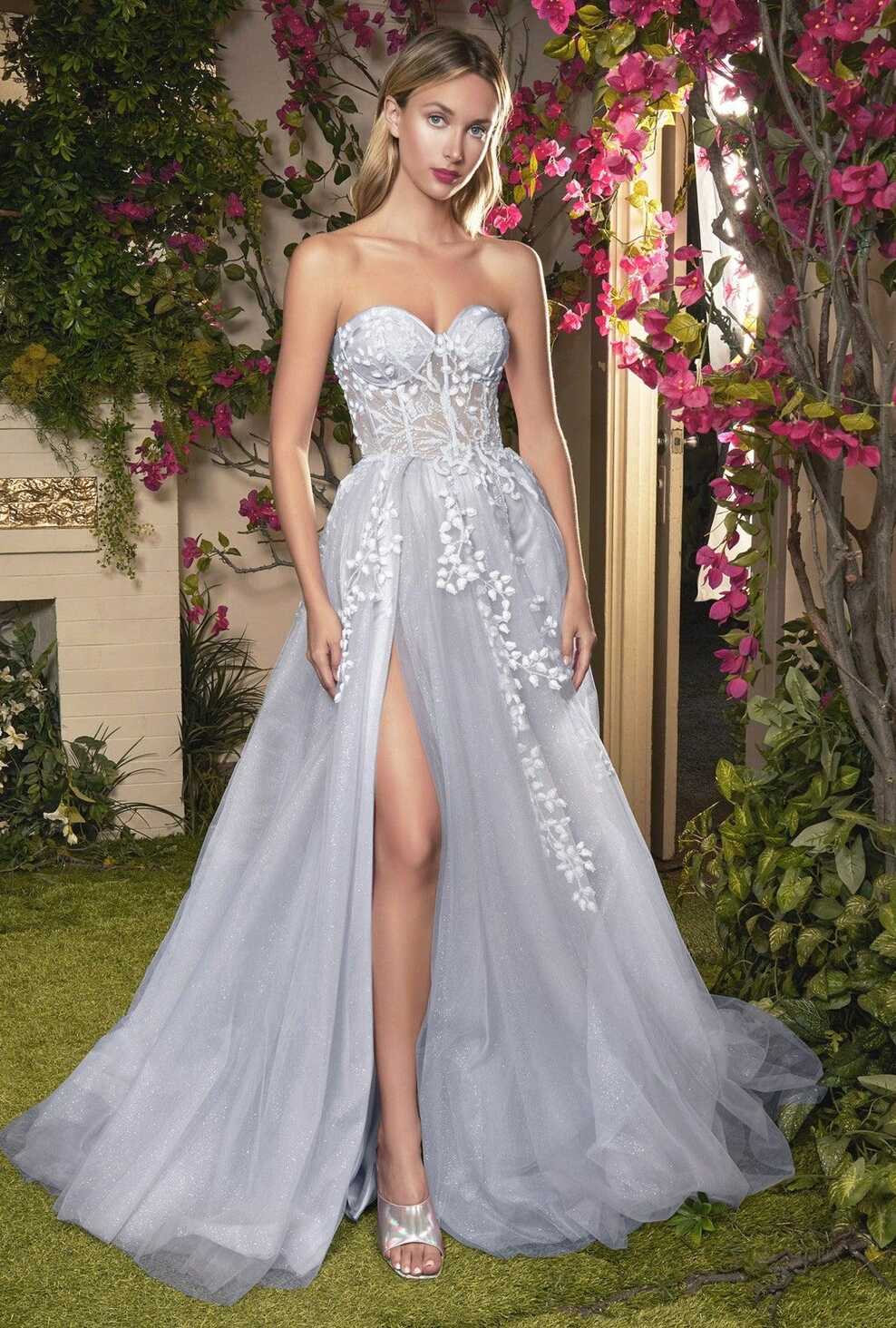 Haze Blue Andrea &amp; Leo A1029 Strapless Corset Prom Dress for ...