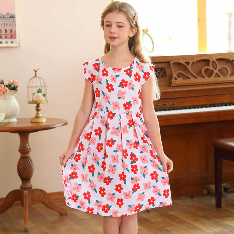 Herrnalise Kids Girls Dresses Girl Dress Toddler Summer Casual ...