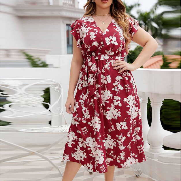 Herrnalise Summer Dresses for Women 2024 Trendy Plus Size Women&#39;s ...