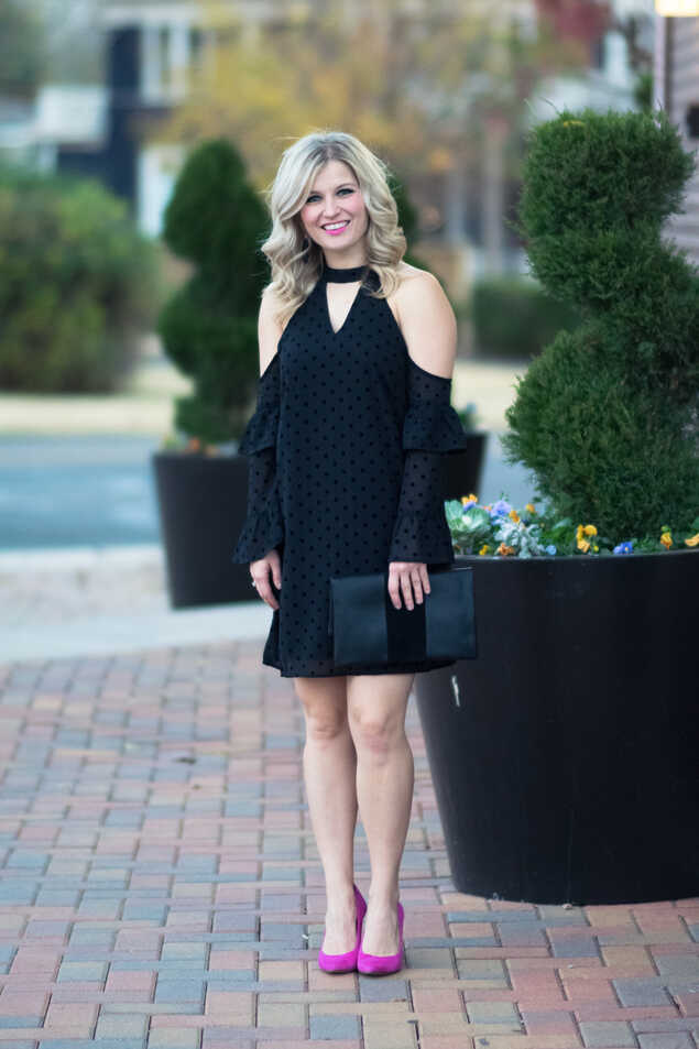 Holiday Party Outfit: Not-So-Basic Black Dress — Mirror and Thread