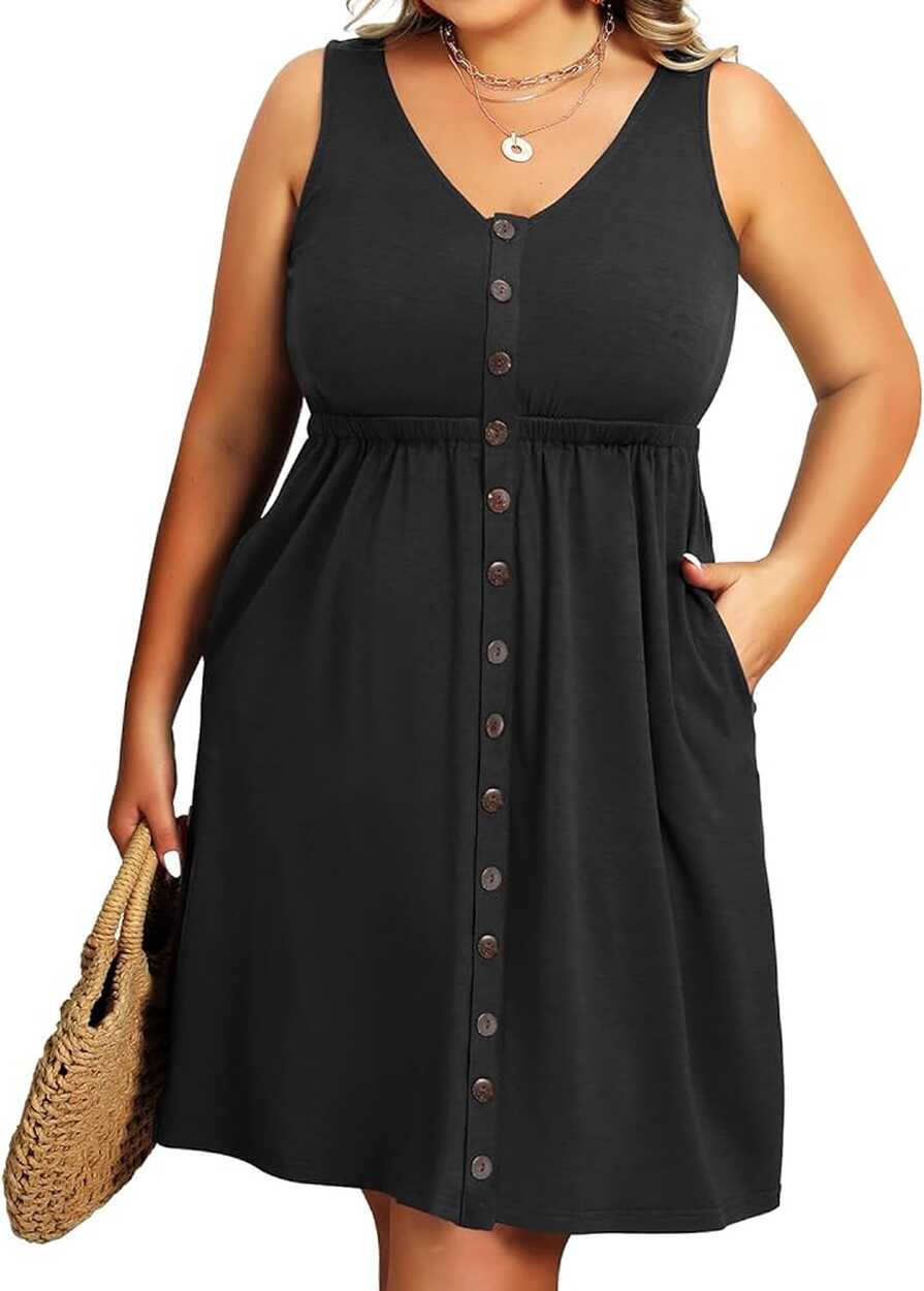 Holipick Women&#39;s Plus Size Summer Dresses for Women Casual Dress ...